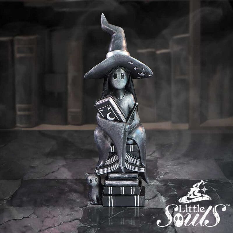 Little Souls Shine Figurine,Gothic Home Decor,Cute Witch Collectible,Mystical Fantasy Statue,Witchcraft Themed Gift
