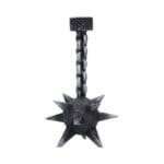 Gothic Candle Holder,Nemesis Now Decor,Medieval Weapon Ornament,Meteor Hammer Candlestick,Spiked Ball and Chain Decor
