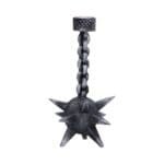 Gothic Candle Holder,Nemesis Now Decor,Medieval Weapon Ornament,Meteor Hammer Candlestick,Spiked Ball and Chain Decor