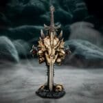 d7308c25-7.jpg Dragon Letter Opener,Fantasy Desk Accessory,Gothic Office Decor,Medieval Sword Collectible,Dragon Figurine Gift