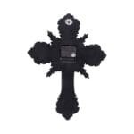 d7311c25-2.jpg Memento Horas Clock,Gothic wall clock,Nemesis Now timepiece,Skull cross clock,Gothic home decor
