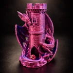 dragon castle dice tower Pink dragon dice tower