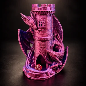 Pink dragon dice tower