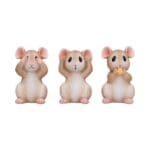 three wise mice figurine
