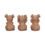 three wise mice figurine