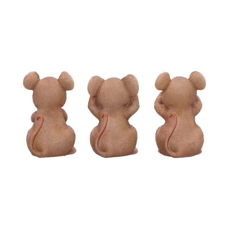 three wise mice figurine