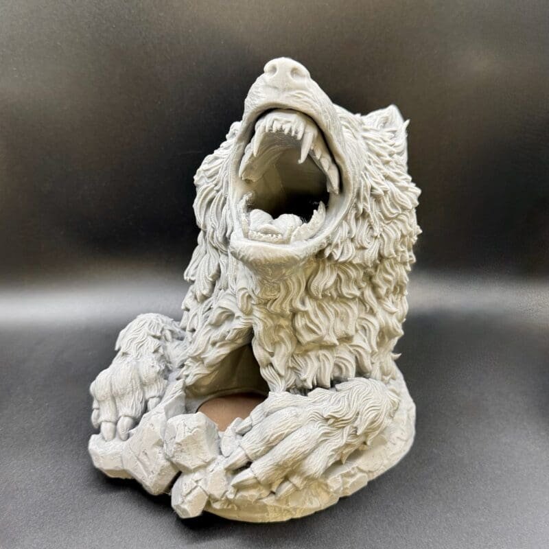 Wolf Dice Tower,D&D Dice Tower,TTRPG Accessory,3D Printed Dice Roller,Fantasy Gaming Gift
