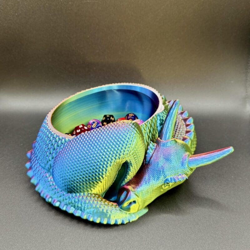 Dragon Bowl,Dragon Dice Holder,Dragon Yarn Bowl,Gothic Trinket Dish,Fantasy Key Bowl