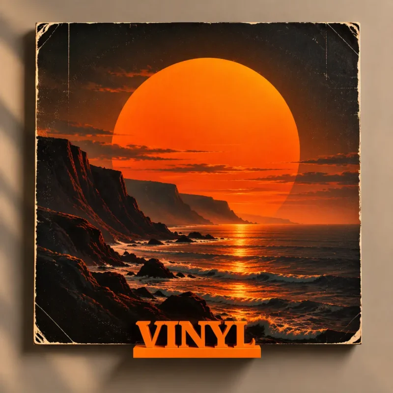 vinyl display shelf