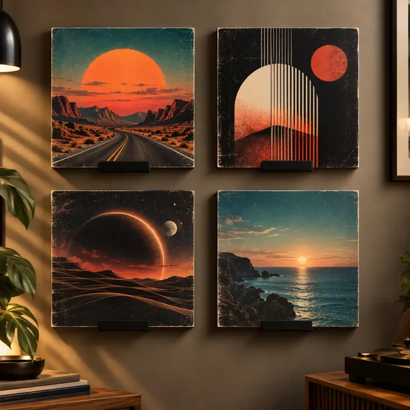 vinyl display shelf