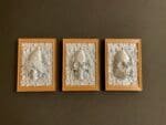 Three Wise Skulls,Gothic Home Decor,Skull Wall Art,Hear See Speak No Evil Skulls