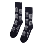 Dr-Who-Official-Socks-Tardis-design Doctor Who TARDIS Socks