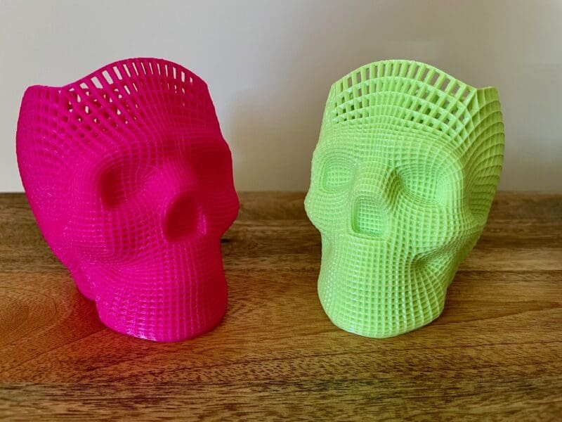Skull Pen Holder,Gothic Desk Decor,Makeup Brush Holder,3D Printed Office Gift,Geometric Skull Planter