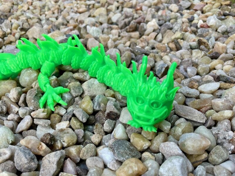 3D Printed Fidget Toy,Mythical Creature Decor,Articulated Chinese Dragon,Silk PLA Dragon,Flexi Factory Imperial Dragon,Articulated Dragon