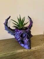 IMG_2826 Skull Planter,Gothic Home Decor,Succulent Pot,3D Printed Planter,Halloween Decor