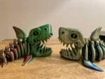 Articulated Flexi Shark,3D Printed Fidget Toy,Skeleton Shark Desk Decor,Sensory Stress Relief Toy,Unique Ocean Gift