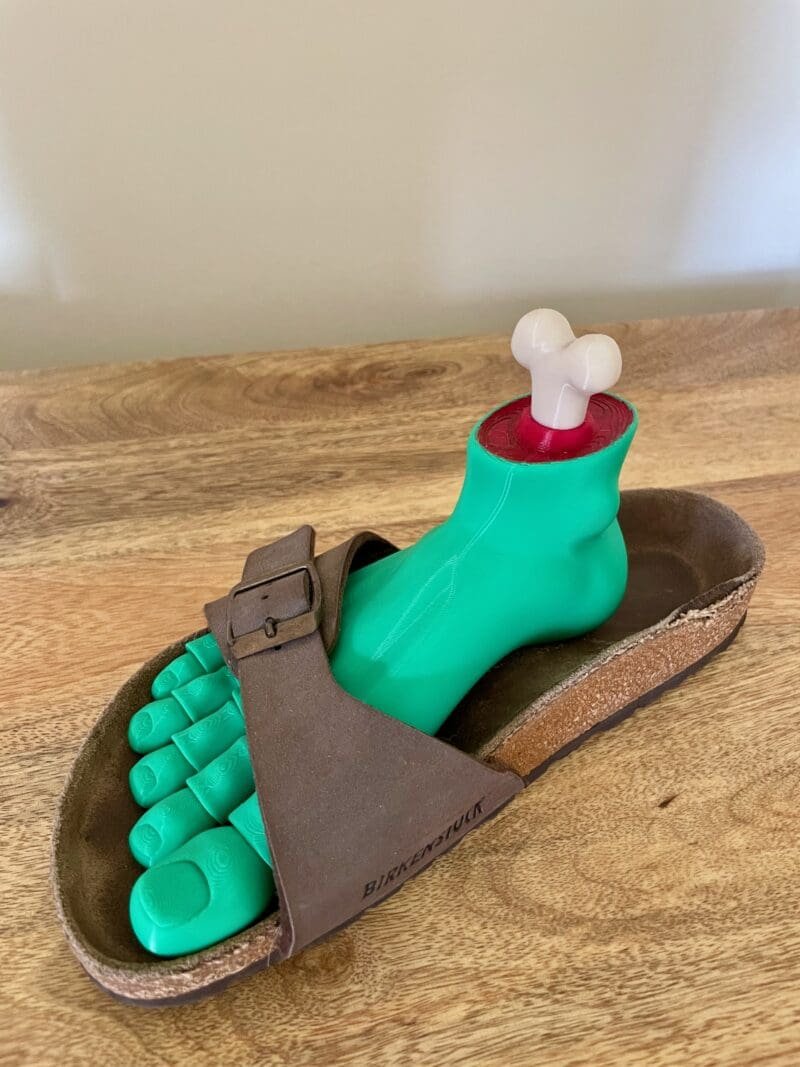 3D Printed Severed Foot Prop,Articulated Monster Foot,Gothic Home Accessory,Flexible Horror Prop