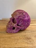 IMG_4842 Sugar Skull Headphone Stand,Gaming Headset Holder,Day of the Dead Decor,Gamer Gift,3D Printed Desk Accessory