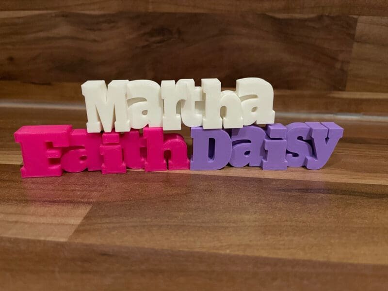 Personalised Name Fridge Magnet,Custom 3D Printed Gift,Personalised Wedding Favours,Custom Kitchen Decor,Stocking Filler for Kids / Adults