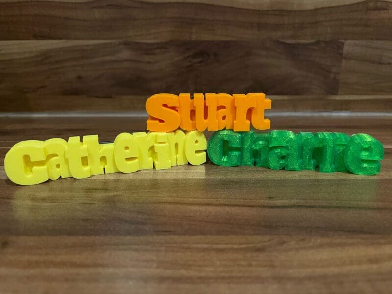 Personalised Name Fridge Magnet,Custom 3D Printed Gift,Personalised Wedding Favours,Custom Kitchen Decor,Stocking Filler for Kids / Adults