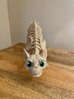 Skeleton Cat Figurine,3D Printed Halloween Decor,Articulated Cat Skeleton,Gothic Home Decor,Spooky Cat Model
