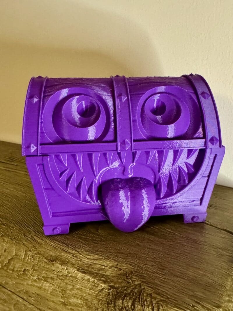 Mimic Dice Box,D&D Dice Storage,TTRPG Gamer Gift,3D Printed Monster Chest,Dice Vault