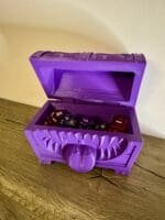 IMG_6347 Mimic Dice Box,D&D Dice Storage,TTRPG Gamer Gift,3D Printed Monster Chest,Dice Vault