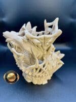 IMG_6584 Skull Dice Tower,D&D Dice Tower,TTRPG Accessory,3D Printed Dice Roller,Gothic Dice Tower