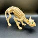 Skeleton Cat Figurine