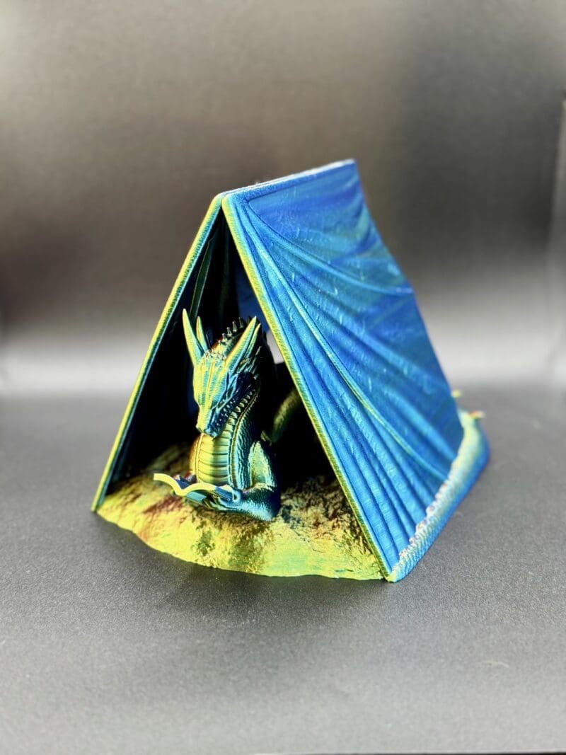 Dragon Bookshelf Insert, Illusion Bookends, Fantasy Bookshelf Decor, Dragon Book Nook, Gift for Fantasy Reader