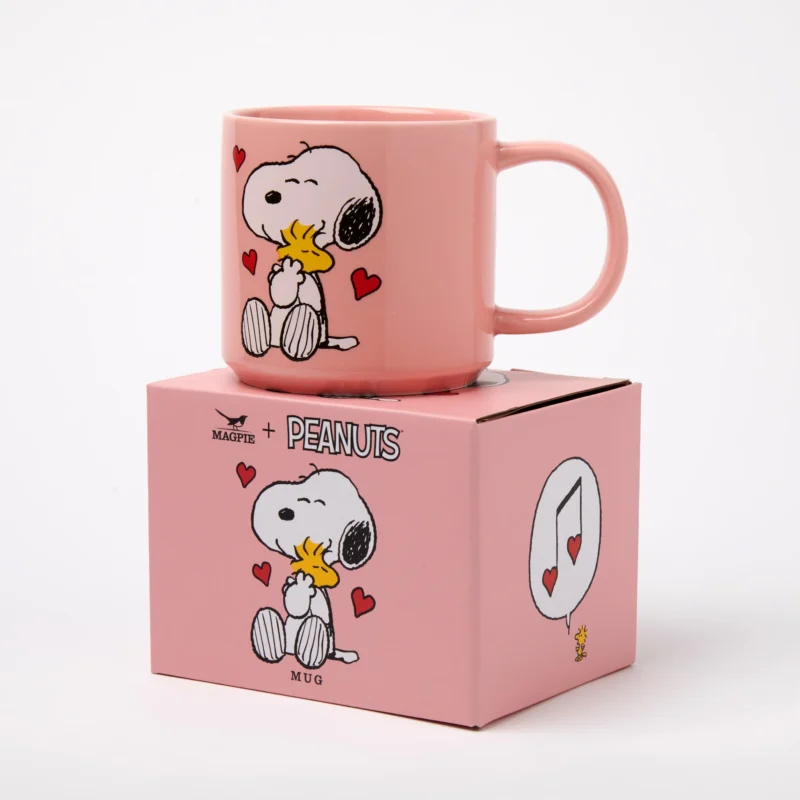 Peanuts Snoopy Love Song Mug, Vegan Fine China, Gift Boxed, Woodstock, Dishwasher Microwave Safe