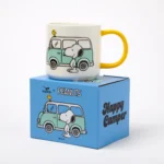 MA1779-wbox.jpg Peanuts Snoopy Happy Camper Mug, Snoopy camping mug, Official Peanuts mug, Gift boxed Snoopy mug, Vegan fine china mug