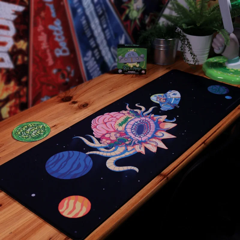 Rick and Morty Desk Mat,Gaming Mouse Pad,Official Licensed Merchandise,Desk Accessories,Non-Slip Rubber Base