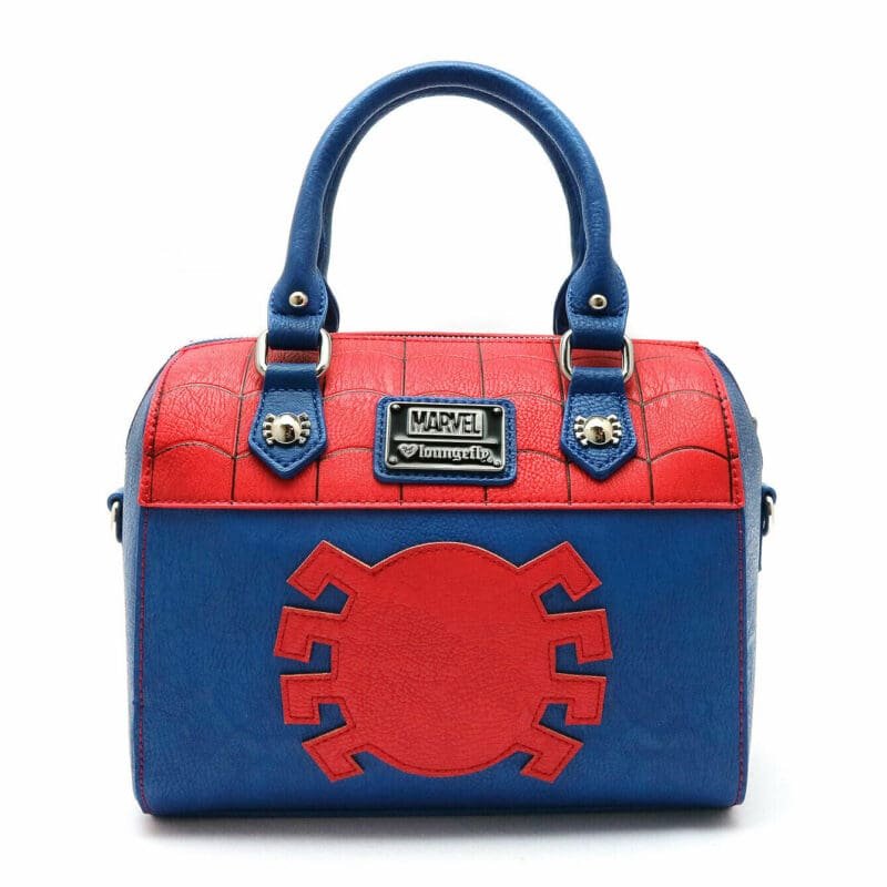 Loungefly Spider-Man Crossbody Bag,Marvel Loungefly Bag,Spider-Man Handbag,Official Marvel Merchandise,Faux Leather Spider-Man Purse
