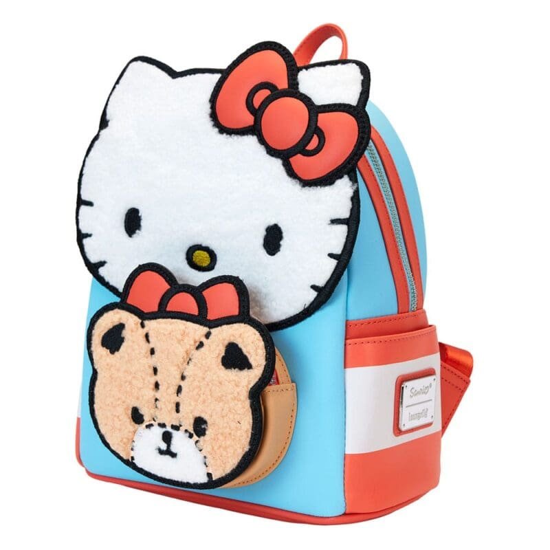 Loungefly Hello Kitty Mini Backpack,Sanrio Mini Backpack,Hello Kitty and Bear Backpack,Loungefly Collector,Cute Character Backpack