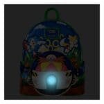 x_lf-sgabk0011_a Loungefly Sonic the Hedgehog Mini Backpack,Sega Classic Cosplay,Vegan Leather Bag,GeekCore Gaming Accessory,Collectible Plush Backpack