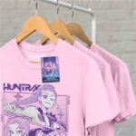 161842 K-Pop Demon Hunters,HUNTRIX,Official Merch,K-pop T-Shirt,Graphic Tee
