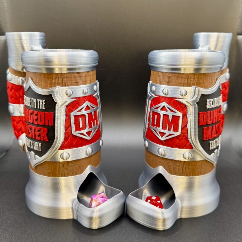 D&D Dice Tower,Dungeon Master Gift,Tankard Dice Tower,RPG Can Holder,Tabletop Gaming Accessory