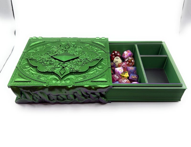 Mimic Spellbook Dice Box,D&D Accessory,TTRPG Dice Vault,Dice Storage Tome,D&D Gift