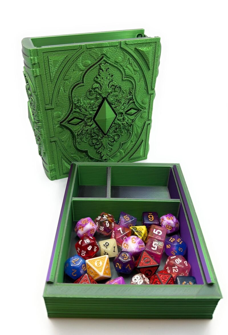 Mimic Spellbook Dice Box,D&D Accessory,TTRPG Dice Vault,Dice Storage Tome,D&D Gift