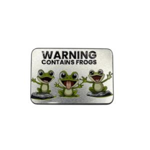 Frog Themed D&D Dice Set 7pc Polyhedral RPG Dice with FrogInclusions in Collectible Tin
