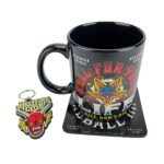 Stranger Things Hellfire Club Gift Set,Netflix Official Merchandise,Stranger Things 4 Mug Coaster Keychain,Pyramid International Gift Pack,Hellfire Club Accessories
