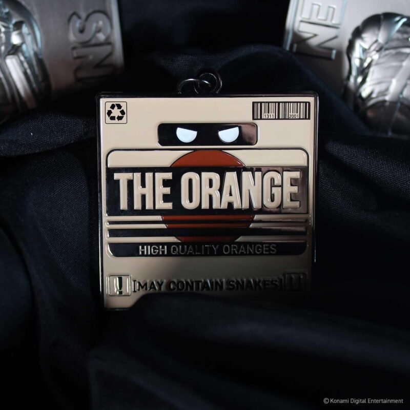 Metal Gear Solid 2 Orange Cardboard Box keyring