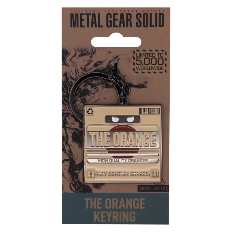 Metal Gear Solid 2 Orange Cardboard Box keyring