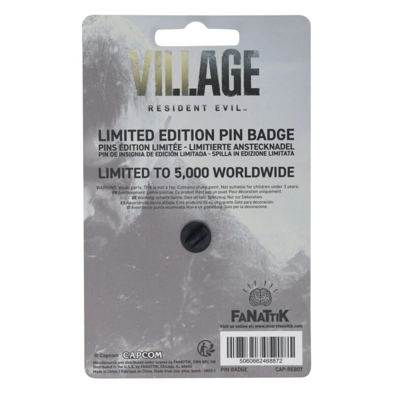 Resident Evil Village pin badge