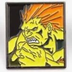 Blanka-Pin-Badge Street Fighter Assorted Pin Badges,Gaming pin badges,Arcade game collectibles,Street Fighter collectibles,Retro gaming accessories