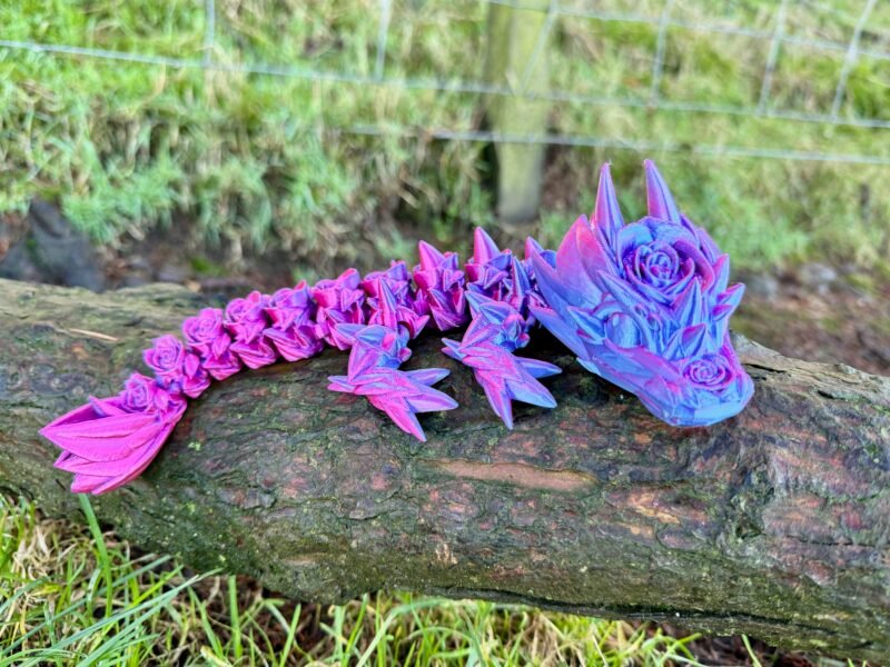 articulated rose dragon,Articulated dragon model,Flexi dragon collectible,Fantasy dragon décor,3D printed dragon,Dragon gift idea