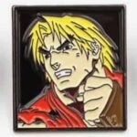 Ken-Pin-Badge Street Fighter Assorted Pin Badges,Gaming pin badges,Arcade game collectibles,Street Fighter collectibles,Retro gaming accessories