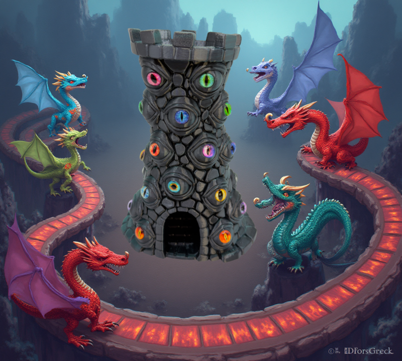 Dragon Eye Dice Tower, dragon dice tower, tabletop RPGs