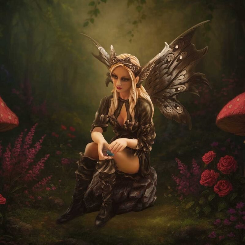 gothic fairy figurines